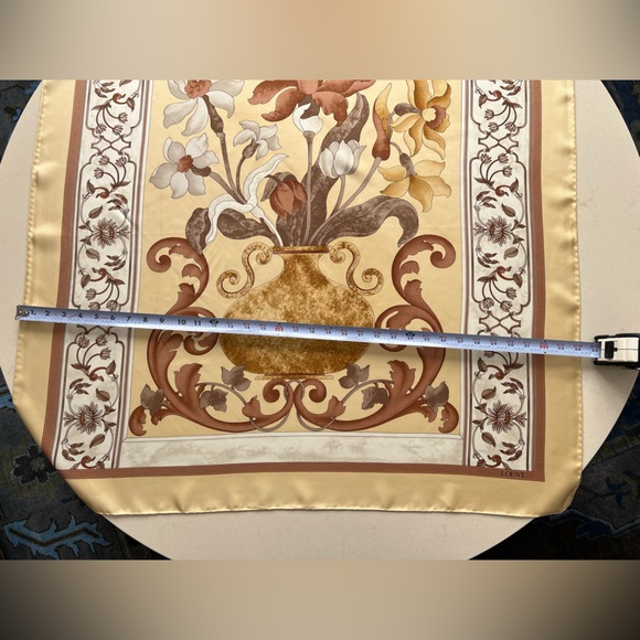 Vintage Loewe Silk Scarf—34” Square - Picture 5 of 16